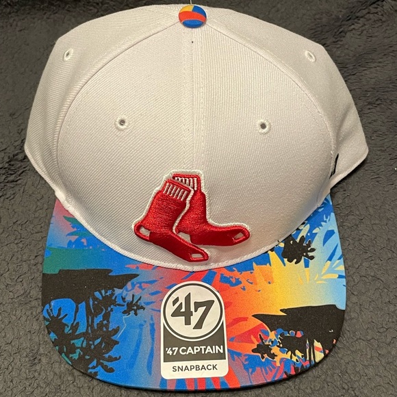 Boston Red Sox Palm Tree Brim ‘47 SnapBack 🔥 - Picture 1 of 3